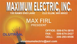 Maximum Electric Business Card